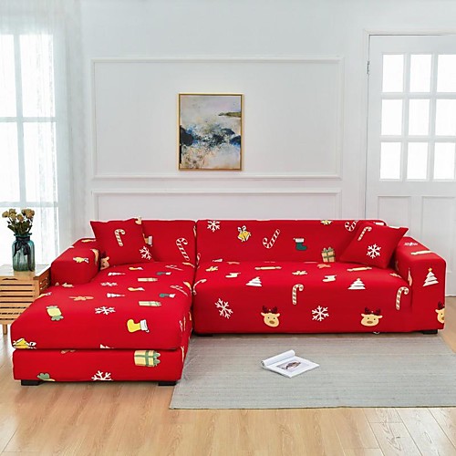 Red Christmas Dustproof All-powerful Stretch L Shape Sofa Cover Super Soft Fabric Sofa Furniture Protector with One Free Boster Case
Red Christmas Dustproof All-powerful Stretch L Shape Sofa Cover Super Soft Fabric Sofa Furniture Protector with One Free Boster Case
