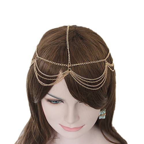 Classic Retro Alloy Headpiece with Chain 1 Piece Special Occasion / Party / Evening Headpiece
Classic Retro Alloy Headpiece with Chain 1 Piece Special Occasion / Party / Evening Headpiece