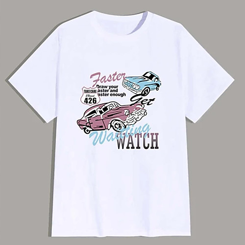 Men's Tee T shirt Hot Stamping Graphic Prints Car Print Short Sleeve Casual Tops 100% Cotton Basic Designer Big and Tall White
Men's Tee T shirt Hot Stamping Graphic Prints Car Print Short Sleeve Casual Tops 100% Cotton Basic Designer Big and Tall White