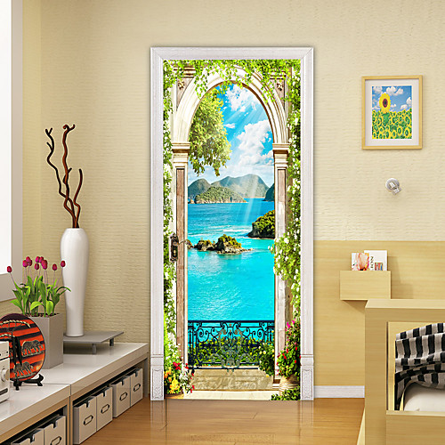 Landscape 2pcs Self-adhesive Creative Island Landscape Door Stickers For Living Room Diy Decorative Home Waterproof Wall Stickers
Landscape 2pcs Self-adhesive Creative Island Landscape Door Stickers For Living Room Diy Decorative Home Waterproof Wall Stickers