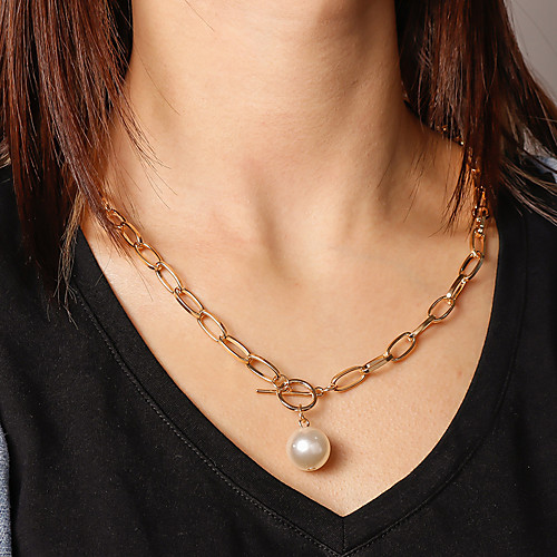 Women's Pendant Necklace Necklace Classic Simple Fashion Vintage Classic Imitation Pearl Alloy Gold 52.5 cm Necklace Jewelry 1pc For Anniversary Party Evening Street Gift Festival
Women's Pendant Necklace Necklace Classic Simple Fashion Vintage Classic Imitation Pearl Alloy Gold 52.5 cm Necklace Jewelry 1pc For Anniversary Party Evening Street Gift Festival