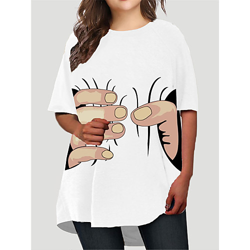 Women's Plus Size Dresses T Shirt Dress Tee Dress Short Mini Dress Half Sleeve Graphic 3D Print Basic Fall White XL XXL 3XL 4XL 5XL / Holiday
Women's Plus Size Dresses T Shirt Dress Tee Dress Short Mini Dress Half Sleeve Graphic 3D Print Basic Fall White XL XXL 3XL 4XL 5XL / Holiday