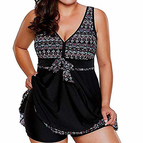 funic plus size women print beach swimsuit swimwear bathing monokini padded bikini(black,xl)
funic plus size women print beach swimsuit swimwear bathing monokini padded bikini(black,xl)