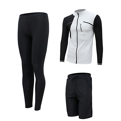 Men's Rash Guard Dive Skin Suit Swimwear Quick Dry Breathable Long Sleeve 3-Piece Front Zip - Swimming Diving Surfing Patchwork Autumn / Fall Spring Summer
Men's Rash Guard Dive Skin Suit Swimwear Quick Dry Breathable Long Sleeve 3-Piece Front Zip - Swimming Diving Surfing Patchwork Autumn / Fall Spring Summer