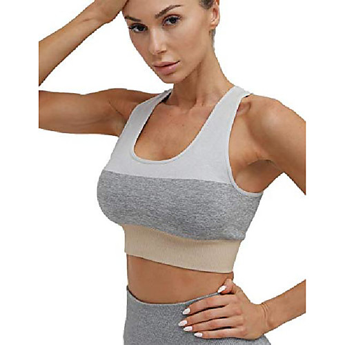 moyooga racerback sports bra for women high impact - trinity seamless crop for yoga gym workout fitness (small, soft beige)
moyooga racerback sports bra for women high impact - trinity seamless crop for yoga gym workout fitness (small, soft beige)