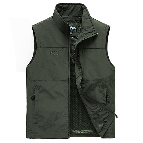 Men's Hiking Jacket Sleeveless Top Outdoor Insulated Multi-Pockets Soft Shockproof Zipper Printing Autumn / Fall Winter Cotton Polyester Solid Color Black Army Green Blue Fishing Climbing Camping
Men's Hiking Jacket Sleeveless Top Outdoor Insulated Multi-Pockets Soft Shockproof Zipper Printing Autumn / Fall Winter Cotton Polyester Solid Color Black Army Green Blue Fishing Climbing Camping