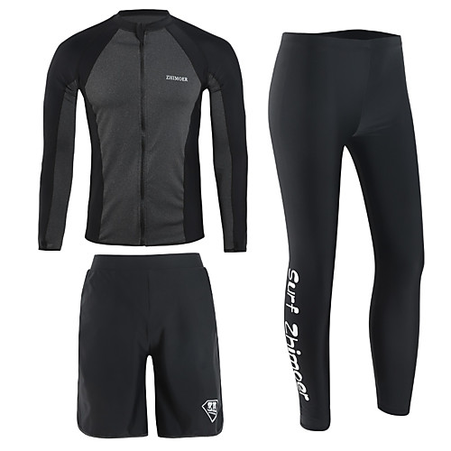 Men's Rash Guard Dive Skin Suit Spandex Swimwear Quick Dry Breathable Long Sleeve 3-Piece - Swimming Diving Surfing Patchwork Autumn / Fall Spring Summer
Men's Rash Guard Dive Skin Suit Spandex Swimwear Quick Dry Breathable Long Sleeve 3-Piece - Swimming Diving Surfing Patchwork Autumn / Fall Spring Summer