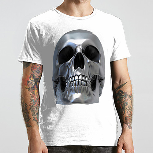 Men's Unisex Tee T shirt 3D Print Graphic Prints Skull Plus Size Print Short Sleeve Casual Tops Fashion Designer Big and Tall White
Men's Unisex Tee T shirt 3D Print Graphic Prints Skull Plus Size Print Short Sleeve Casual Tops Fashion Designer Big and Tall White
