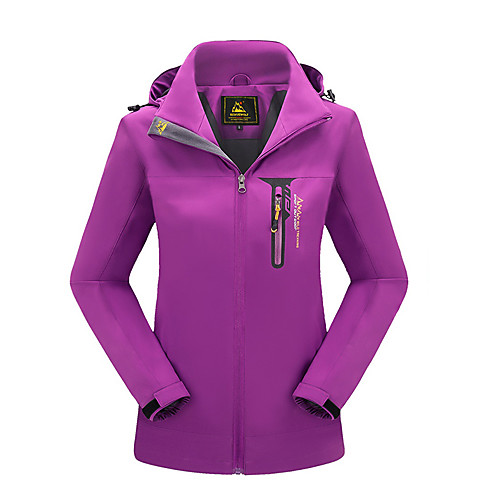 Women's Hiking Jacket Outdoor Solid Color Waterproof Windproof Breathable Anti-tear Top Full Length Visible Zipper Fishing Climbing Camping / Hiking / Caving Black Purple Fuchsia Rose Red
Women's Hiking Jacket Outdoor Solid Color Waterproof Windproof Breathable Anti-tear Top Full Length Visible Zipper Fishing Climbing Camping / Hiking / Caving Black Purple Fuchsia Rose Red