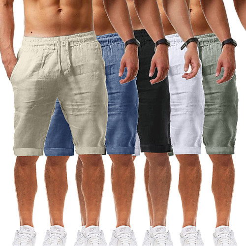 Men's Yoga Pants Shorts Bottoms Moisture Wicking Quick Dry Breathable Solid Color White Black Blue Linen Yoga Fitness Gym Workout Summer Sports Activewear / Athleisure
Men's Yoga Pants Shorts Bottoms Moisture Wicking Quick Dry Breathable Solid Color White Black Blue Linen Yoga Fitness Gym Workout Summer Sports Activewear / Athleisure