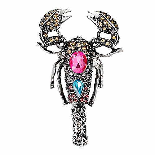men brooch pin, simple alloy scorpion shape brooch with rhinestone men clothes decoration(pink)
men brooch pin, simple alloy scorpion shape brooch with rhinestone men clothes decoration(pink)