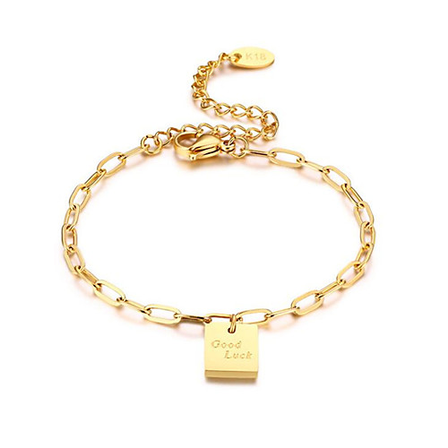 Women's Bracelet Classic Fashion Fashion Titanium Steel Bracelet Jewelry Gold For Anniversary Party Evening Birthday Festival
Women's Bracelet Classic Fashion Fashion Titanium Steel Bracelet Jewelry Gold For Anniversary Party Evening Birthday Festival