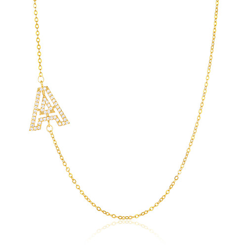 letter necklace series jewelry, real gold-plated and micro-inlaid zircon copper necklace, clavicle chain
letter necklace series jewelry, real gold-plated and micro-inlaid zircon copper necklace, clavicle chain