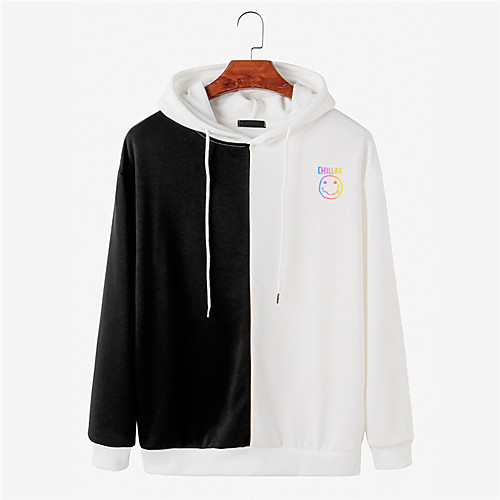 Men's Pullover Hoodie Sweatshirt Color Block Graphic Prints Smile Face 3D Sports & Outdoor Daily Sports Hot Stamping Basic Casual Hoodies Sweatshirts White Black
Men's Pullover Hoodie Sweatshirt Color Block Graphic Prints Smile Face 3D Sports & Outdoor Daily Sports Hot Stamping Basic Casual Hoodies Sweatshirts White Black