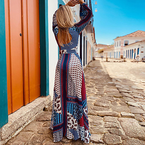 european and american cross-border women's 2021 new temperament dress open back printed bohemian skirt mp-676
european and american cross-border women's 2021 new temperament dress open back printed bohemian skirt mp-676