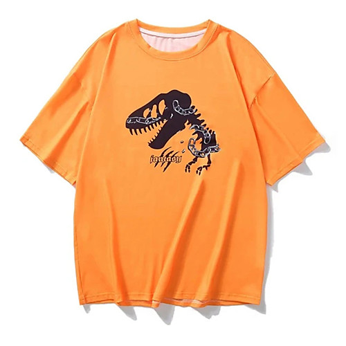 Men's Tee T shirt Hot Stamping Graphic Prints Dinosaur Animal Print Short Sleeve Casual Tops 100% Cotton Basic Designer Big and Tall Orange
Men's Tee T shirt Hot Stamping Graphic Prints Dinosaur Animal Print Short Sleeve Casual Tops 100% Cotton Basic Designer Big and Tall Orange