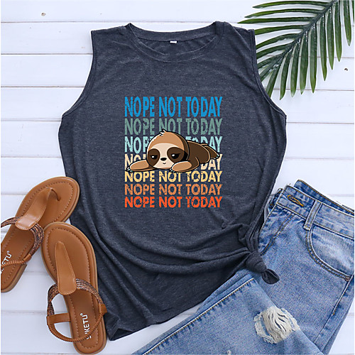 Women's Tank Top Graphic Letter Animal Print Round Neck Tops Basic Basic Top Blue Purple Light gray
Women's Tank Top Graphic Letter Animal Print Round Neck Tops Basic Basic Top Blue Purple Light gray