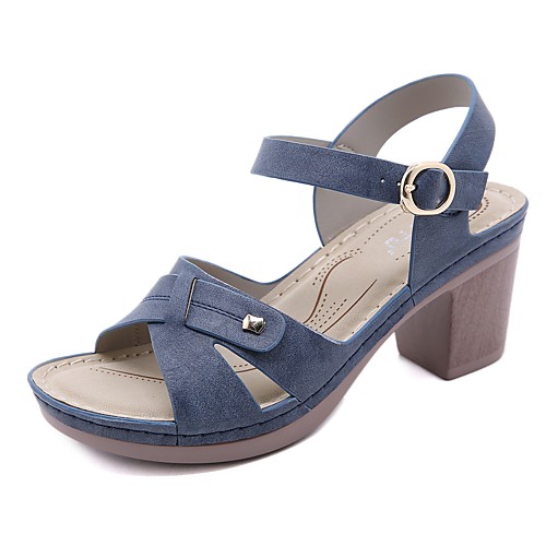 Women's Sandals High Heel Open Toe Booties Ankle Boots PU Buckle Solid Colored Almond Red Blue / Booties / Ankle Boots
Women's Sandals High Heel Open Toe Booties Ankle Boots PU Buckle Solid Colored Almond Red Blue / Booties / Ankle Boots