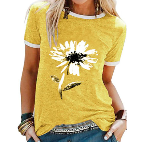 Women's T shirt Graphic Round Neck Tops Loose Cotton Basic Top Black Blue Purple
Women's T shirt Graphic Round Neck Tops Loose Cotton Basic Top Black Blue Purple