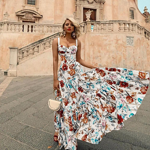 Women's Swing Dress Maxi long Dress Rainbow Sleeveless Floral Print Fall Elegant Casual 2021 S M L XL
Women's Swing Dress Maxi long Dress Rainbow Sleeveless Floral Print Fall Elegant Casual 2021 S M L XL
