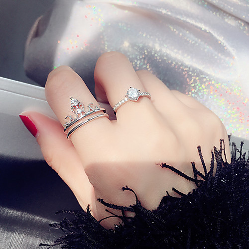 Women's Ring AAA Cubic Zirconia 1pc Silver Platinum Plated Alloy Stylish Daily Jewelry Cute
Women's Ring AAA Cubic Zirconia 1pc Silver Platinum Plated Alloy Stylish Daily Jewelry Cute