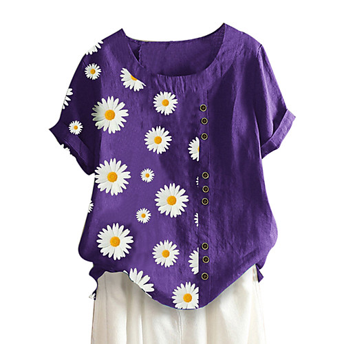 Women's Plus Size Graphic Blouse Shirt Large Size Round Neck Tops M L XL Blue Purple Green Big Size
Women's Plus Size Graphic Blouse Shirt Large Size Round Neck Tops M L XL Blue Purple Green Big Size