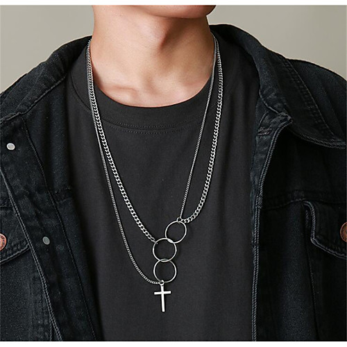 Men's Pendant Necklace Classic Cross Simple Titanium Steel Silver 72 cm Necklace Jewelry 1pc For Anniversary Street Birthday Party Festival
Men's Pendant Necklace Classic Cross Simple Titanium Steel Silver 72 cm Necklace Jewelry 1pc For Anniversary Street Birthday Party Festival