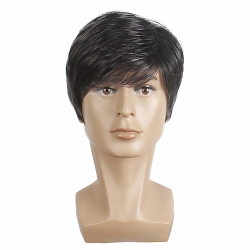 Short Mens Wigs Straight Synthetic Wig for Male Hair Fleeciness Realistic balck mix Pale grey Toupee Wigs
Short Mens Wigs Straight Synthetic Wig for Male Hair Fleeciness Realistic balck mix Pale grey Toupee Wigs