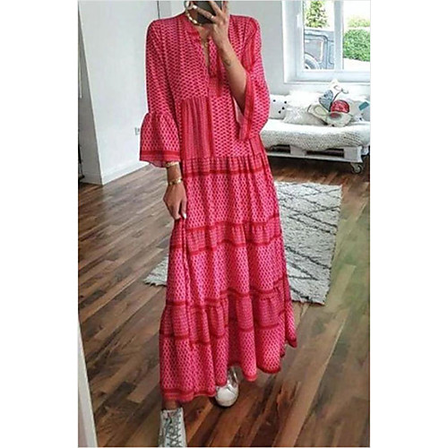 2020 cross-border european and american spring and autumn new ladies v-neck print long skirt hot-selling trumpet sleeve holiday long skirt in stock
2020 cross-border european and american spring and autumn new ladies v-neck print long skirt hot-selling trumpet sleeve holiday long skirt in stock