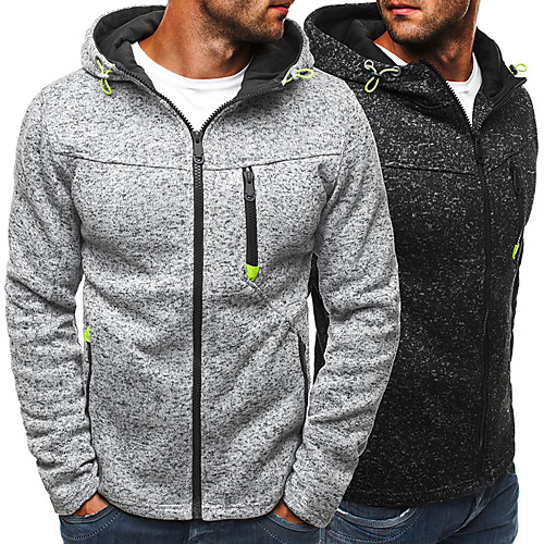 Men's Full Zip Hoodie Solid Color Zipper Daily Fitness Basic Thin fleece Hoodies Sweatshirts Black Blue Gray
Men's Full Zip Hoodie Solid Color Zipper Daily Fitness Basic Thin fleece Hoodies Sweatshirts Black Blue Gray