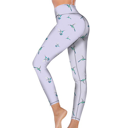 21Grams Women's High Waist Yoga Pants Cropped Leggings Tummy Control Butt Lift Breathable Bird White Fitness Gym Workout Running Sports Activewear High Elasticity
21Grams Women's High Waist Yoga Pants Cropped Leggings Tummy Control Butt Lift Breathable Bird White Fitness Gym Workout Running Sports Activewear High Elasticity