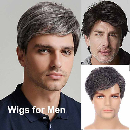 Mens Wig Short Layered Male Wig Synthetic Hair Wigs Heat Resistant Touqee Cosplay Halloween Party with Wig Cap
Mens Wig Short Layered Male Wig Synthetic Hair Wigs Heat Resistant Touqee Cosplay Halloween Party with Wig Cap