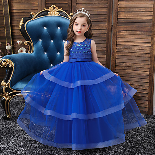 Princess Floor Length Engagement Party / Formal Evening Flower Girl Dresses - Lace / Satin / Polyester Sleeveless Jewel Neck with Lace / Sash / Ribbon / Beading
Princess Floor Length Engagement Party / Formal Evening Flower Girl Dresses - Lace / Satin / Polyester Sleeveless Jewel Neck with Lace / Sash / Ribbon / Beading