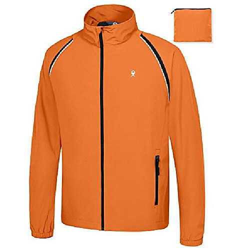 men's quick-dry running jacket, convertible upf 50 cycling jacket windbreaker with removable sleeves, orange size s
men's quick-dry running jacket, convertible upf 50 cycling jacket windbreaker with removable sleeves, orange size s