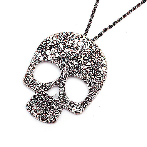 Pendant Necklace Women's Classic Silver Skull Vintage Cool Silver 3 76 cm Necklace Jewelry 1pc for Street Gift Daily Holiday Club irregular
Pendant Necklace Women's Classic Silver Skull Vintage Cool Silver 3 76 cm Necklace Jewelry 1pc for Street Gift Daily Holiday Club irregular