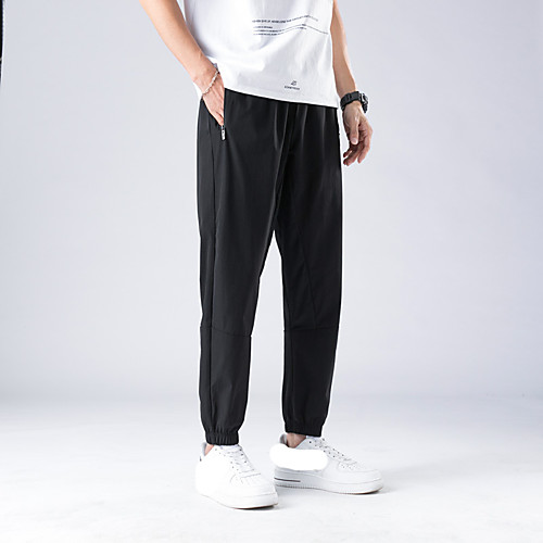 Men's Joggers Athletic Bottoms Drawstring Nylon Spandex Running Jogging Breathable Normal Sport Solid Colored Black / Micro-elastic / Athleisure / Full Length
Men's Joggers Athletic Bottoms Drawstring Nylon Spandex Running Jogging Breathable Normal Sport Solid Colored Black / Micro-elastic / Athleisure / Full Length