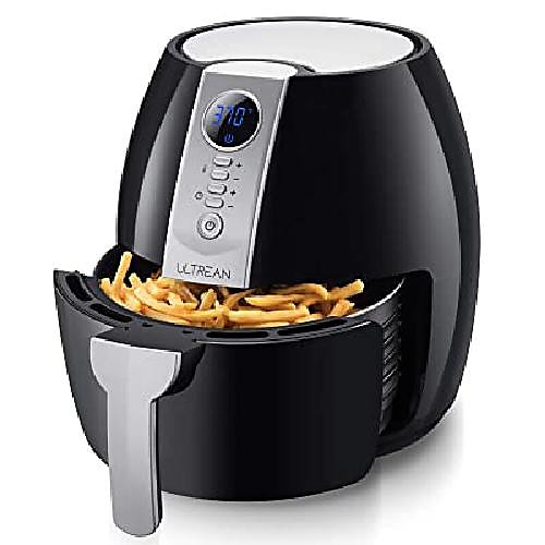 ultrean air fryer, 4.2 quart (4 liter) electric hot air fryers well oven oilless stove with lcd digital screen and nonstick frying pan, etl / ul-certified ,, 1500w (black)
ultrean air fryer, 4.2 quart (4 liter) electric hot air fryers well oven oilless stove with lcd digital screen and nonstick frying pan, etl / ul-certified ,, 1500w (black)
