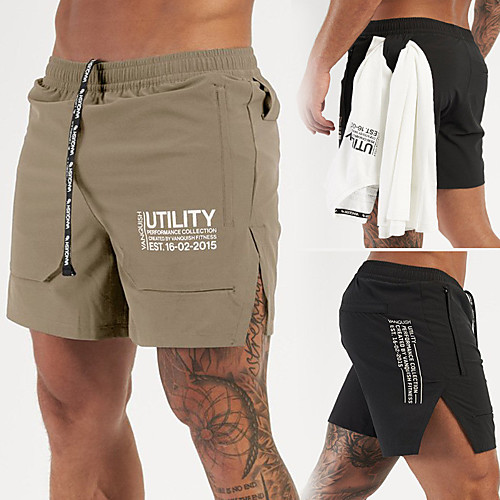 Men's Casual / Sporty Athleisure Breathable Sports Daily Beach Chinos Shorts Pants Letter Short Drawstring Elastic Waist Solid color khaki Black Without Letters Black Khaki
Men's Casual / Sporty Athleisure Breathable Sports Daily Beach Chinos Shorts Pants Letter Short Drawstring Elastic Waist Solid color khaki Black Without Letters Black Khaki