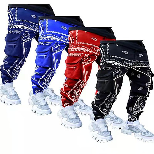 Men's Sweatpants Joggers Tactical Cargo Pants Street Bottoms Pocket Reflective Strip Winter Fitness Gym Workout Running Jogging Exercise Moisture Wicking Breathable Soft Normal Sport Red / black
Men's Sweatpants Joggers Tactical Cargo Pants Street Bottoms Pocket Reflective Strip Winter Fitness Gym Workout Running Jogging Exercise Moisture Wicking Breathable Soft Normal Sport Red / black
