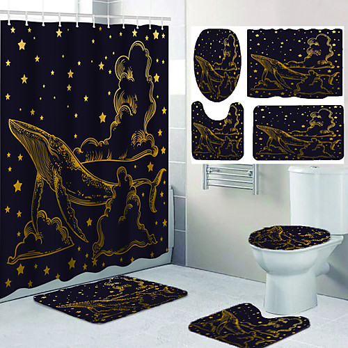 Bathroom Waterproof Shower Curtain and Cushion Four-piece Set Modern Polyester New Design
Bathroom Waterproof Shower Curtain and Cushion Four-piece Set Modern Polyester New Design
