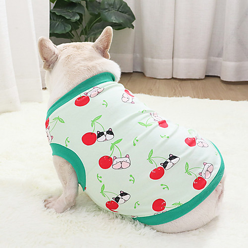 Dog Cat Shirt / T-Shirt Vest Cartoon Basic Adorable Cute Casual / Daily Dog Clothes Puppy Clothes Dog Outfits Breathable Green Costume for Girl and Boy Dog Cotton S M L XL XXL
Dog Cat Shirt / T-Shirt Vest Cartoon Basic Adorable Cute Casual / Daily Dog Clothes Puppy Clothes Dog Outfits Breathable Green Costume for Girl and Boy Dog Cotton S M L XL XXL