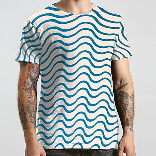 Men's Unisex Tee T shirt 3D Print Curve Graphic Prints Plus Size Print Short Sleeve Casual Tops Basic Designer Big and Tall Blue
Men's Unisex Tee T shirt 3D Print Curve Graphic Prints Plus Size Print Short Sleeve Casual Tops Basic Designer Big and Tall Blue