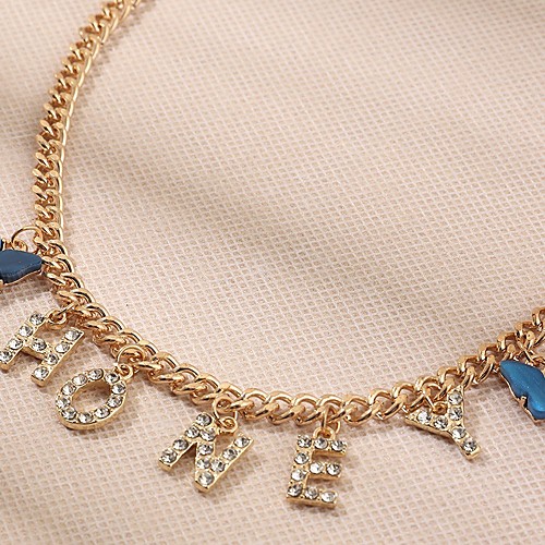 Women's Chain Necklace Classic Butterfly Romantic Boho Alloy Blushing Pink Dark Blue Light Blue 39.2 cm Necklace Jewelry 1pc For Festival
Women's Chain Necklace Classic Butterfly Romantic Boho Alloy Blushing Pink Dark Blue Light Blue 39.2 cm Necklace Jewelry 1pc For Festival