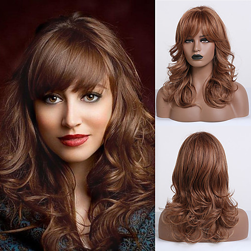 Synthetic Wig Deep Wave Side Part Wig Medium Length Brown Synthetic Hair Women's Cosplay Party Fashion Brown
Synthetic Wig Deep Wave Side Part Wig Medium Length Brown Synthetic Hair Women's Cosplay Party Fashion Brown