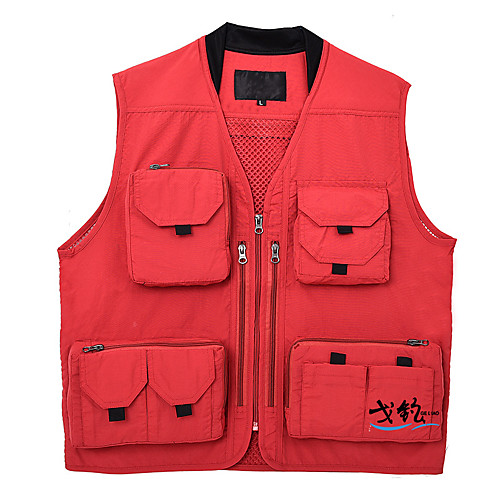 Men's Hiking Vest / Gilet Fishing Vest Sleeveless Jacket Top Outdoor Multi-Pockets Quick Dry Lightweight Breathable Autumn / Fall Spring Polyester Solid Color Black Red Army Green Hunting Fishing
Men's Hiking Vest / Gilet Fishing Vest Sleeveless Jacket Top Outdoor Multi-Pockets Quick Dry Lightweight Breathable Autumn / Fall Spring Polyester Solid Color Black Red Army Green Hunting Fishing