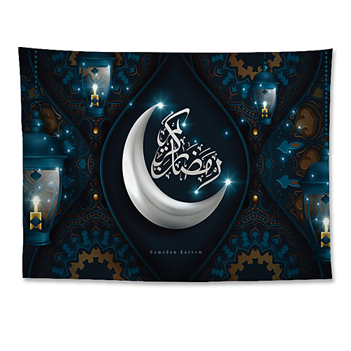 Eid Mubarak Islamic Muslim Ramadan Wall Tapestry Art Decor Blanket Curtain Hanging Home Bedroom Living Room Decoration Polyester White Moon
Eid Mubarak Islamic Muslim Ramadan Wall Tapestry Art Decor Blanket Curtain Hanging Home Bedroom Living Room Decoration Polyester White Moon
