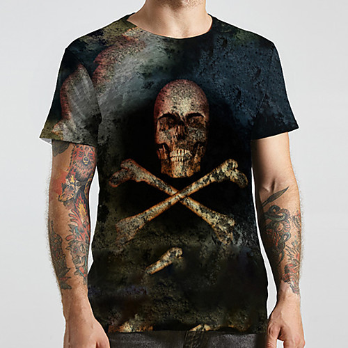 Men's Unisex Tee T shirt 3D Print Graphic Prints Skull Plus Size Print Short Sleeve Casual Tops Fashion Designer Big and Tall Black
Men's Unisex Tee T shirt 3D Print Graphic Prints Skull Plus Size Print Short Sleeve Casual Tops Fashion Designer Big and Tall Black