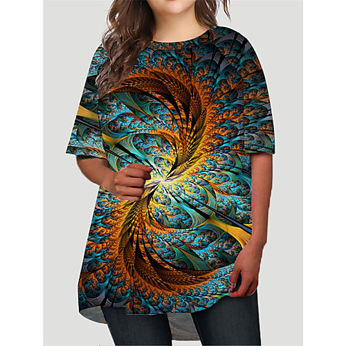 Women's Plus Size Dresses T Shirt Dress Tee Dress Short Mini Dress Half Sleeve Graphic 3D Print Basic Fall Green XL XXL 3XL 4XL 5XL / Holiday
Women's Plus Size Dresses T Shirt Dress Tee Dress Short Mini Dress Half Sleeve Graphic 3D Print Basic Fall Green XL XXL 3XL 4XL 5XL / Holiday