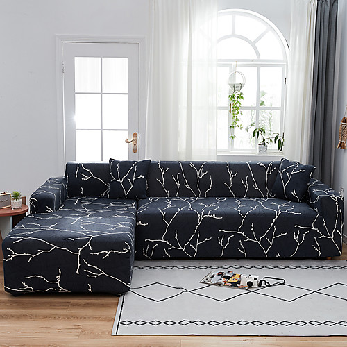 Black Branch Print Dustproof All-powerful Stretch L Shape Sofa Cover Super Soft Fabric Sofa Furniture Protector with One Free Boster Case
Black Branch Print Dustproof All-powerful Stretch L Shape Sofa Cover Super Soft Fabric Sofa Furniture Protector with One Free Boster Case