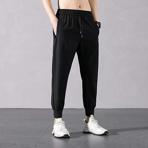 Men's Joggers Athletic Bottoms Drawstring Nylon Spandex Running Jogging Breathable Normal Sport Solid Colored Black / Micro-elastic / Athleisure / Full Length
Men's Joggers Athletic Bottoms Drawstring Nylon Spandex Running Jogging Breathable Normal Sport Solid Colored Black / Micro-elastic / Athleisure / Full Length